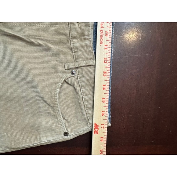 LL Bean Favorite Fit Corduroy Pants Womens 16 Regular Tan Khaki Straight Leg - Picture 5 of 9